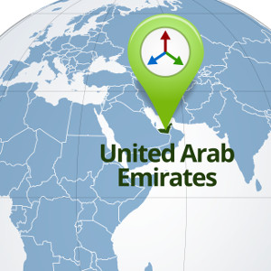 United Arab Emirates map